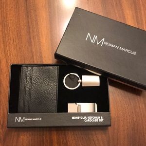 Neiman Marcus - Moneyclip, Keychain & Cardcase Set